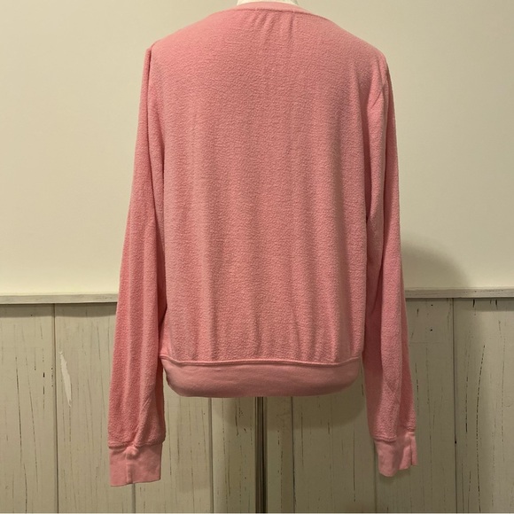 Wildfox Small Pink Pobody’s Nerfect Long Sleeve Tee - Picture 8 of 12